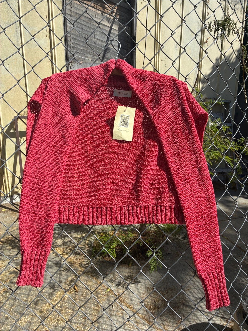 British India Traveller Ruby Cardigan Wrap NWT
